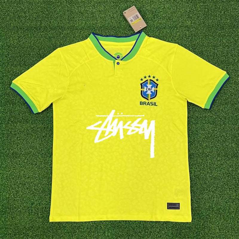 YELLOW - BRASIL X STUSSY JERSEY